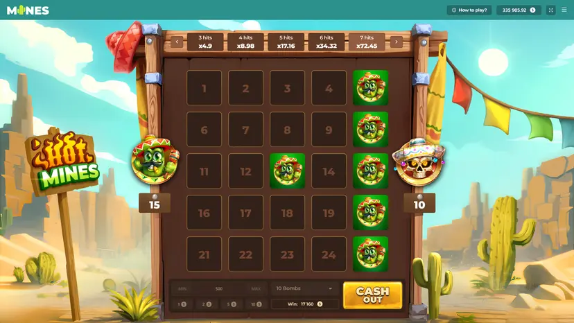 Comment jouer Hot Mines