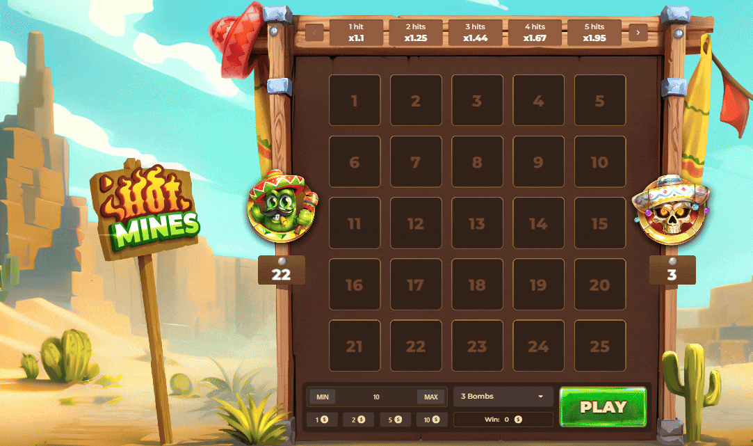 Hot Mines Presentation de jeu